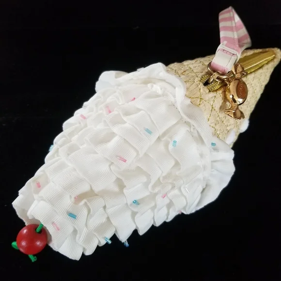 Betsey Johnson Kiss Me Till Ice Cream Wristlet - Picture 13 of 16